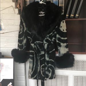 90’s vintage tie dye leather jacket